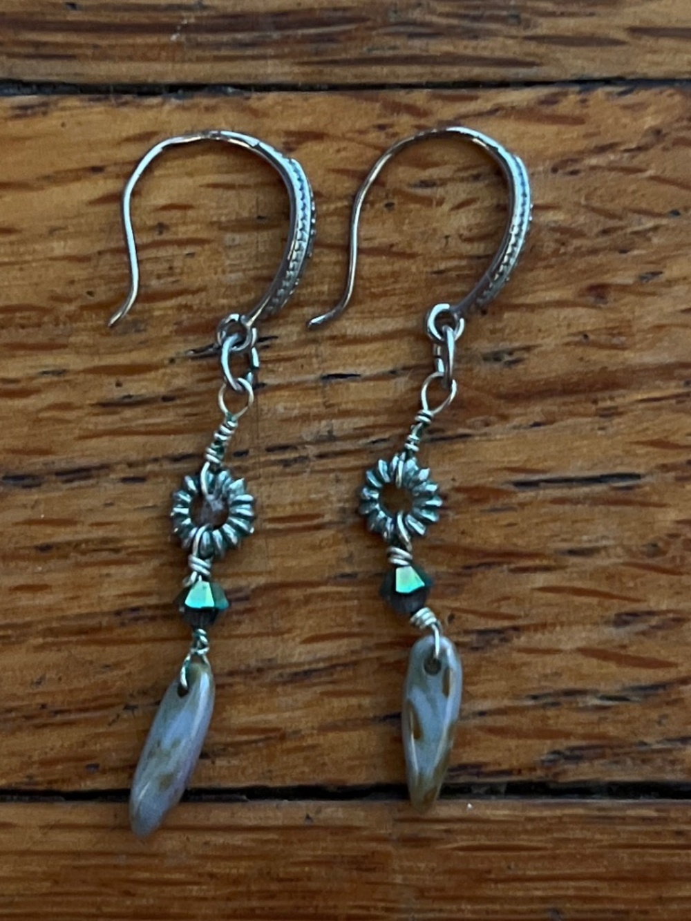 Delicate sterling silver earrings